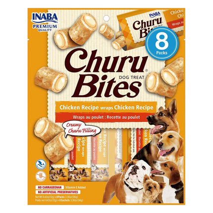 INABA Churu Bites Dog Treat Chicken Recipe 8 x 96g