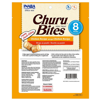 INABA Churu Bites Dog Treat Chicken Recipe 8 x 96g