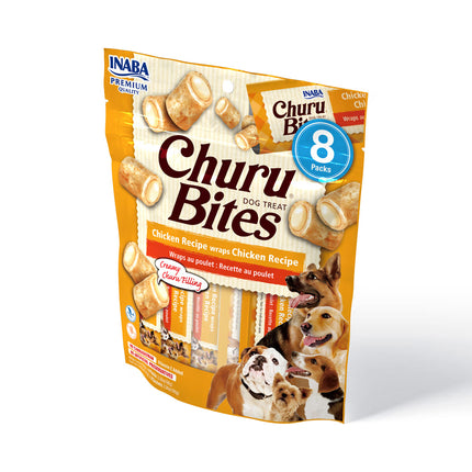 INABA Churu Bites Dog Treat Chicken Recipe 8 x 96g
