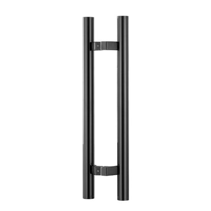 Black Door Pull Handle 500 or 600mm Total Length