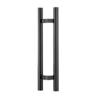 Black Door Pull Handle 500 or 600mm Total Length