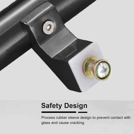Black Door Pull Handle 500 or 600mm Total Length