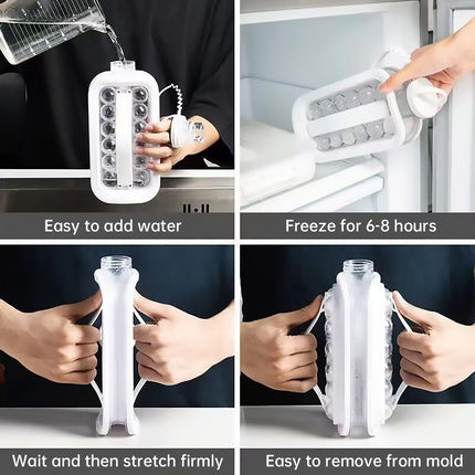 Portable Mold Kettle Water Bottle Ice Cube Kettle BPA Free Leakproof Food Grade