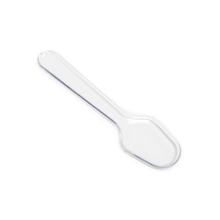 Clear Plastic Ice Cream Tasting Spoons 500 Pack Wrapped