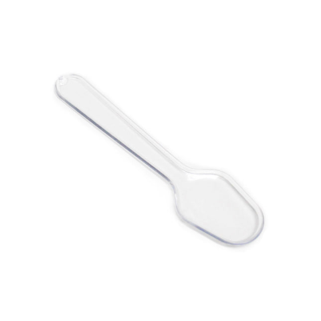 Clear Plastic Ice Cream Tasting Spoons 500 Pack Wrapped