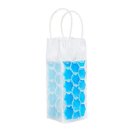Reusable Ice Wine Bottle Cooler Bags 5 Pack 3 Colours