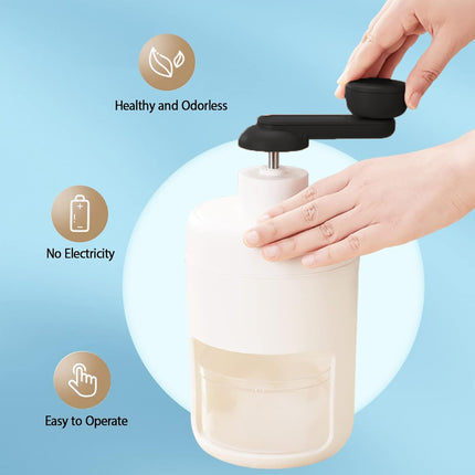 Home Small Hand Crank Ice Crusher Durable for Home Kitchen Bar Easy Operation