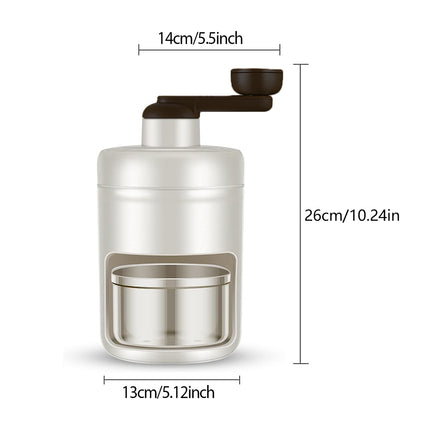 Home Small Hand Crank Ice Crusher Durable for Home Kitchen Bar Easy Operation