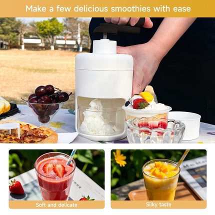 Home Small Hand Crank Ice Crusher Durable for Home Kitchen Bar Easy Operation