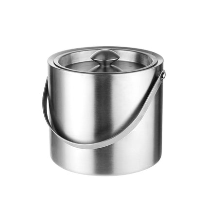 1.6L/3L Stainless Steel Ice Bucket with Handle Home Bar Party Use Durable