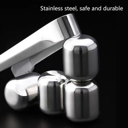 Oval Stainless Steel Ice Cubes Ice Wine Stones Chiller For Drinks Reusable