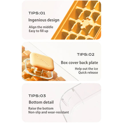 Large Capacity Press Ice Cube Tray Ice Mold for Party Bar Home Accessories