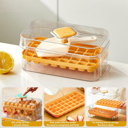 Large Capacity Press Ice Cube Tray Ice Mold for Party Bar Home Accessories