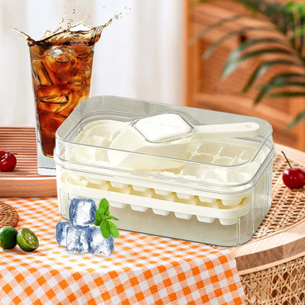 Large Capacity Press Ice Cube Tray Ice Mold for Party Bar Home Accessories