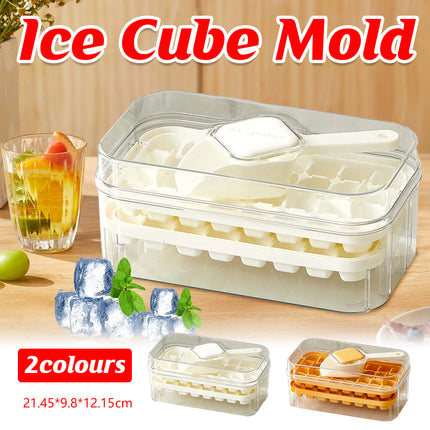 Large Capacity Press Ice Cube Tray Ice Mold for Party Bar Home Accessories