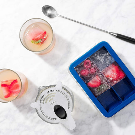 6 Grid Ice Cube Tray Set Square Ice Mold Making Box Food Grade Easy Release