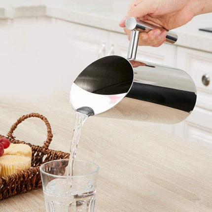 Stainless Steel Fruit Water Jug Straight Body Bar Ice Separator Cold Water Jug
