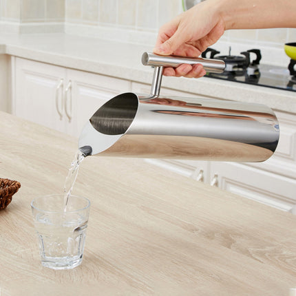 Stainless Steel Fruit Water Jug Straight Body Bar Ice Separator Cold Water Jug