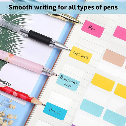 Writable Fluorescent Index Tabs 6 Pack Size Options