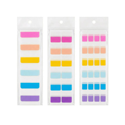 Writable Fluorescent Index Tabs 6 Pack Size Options