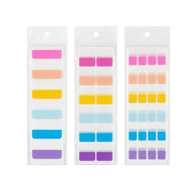 Writable Fluorescent Index Tabs 6 Pack Size Options