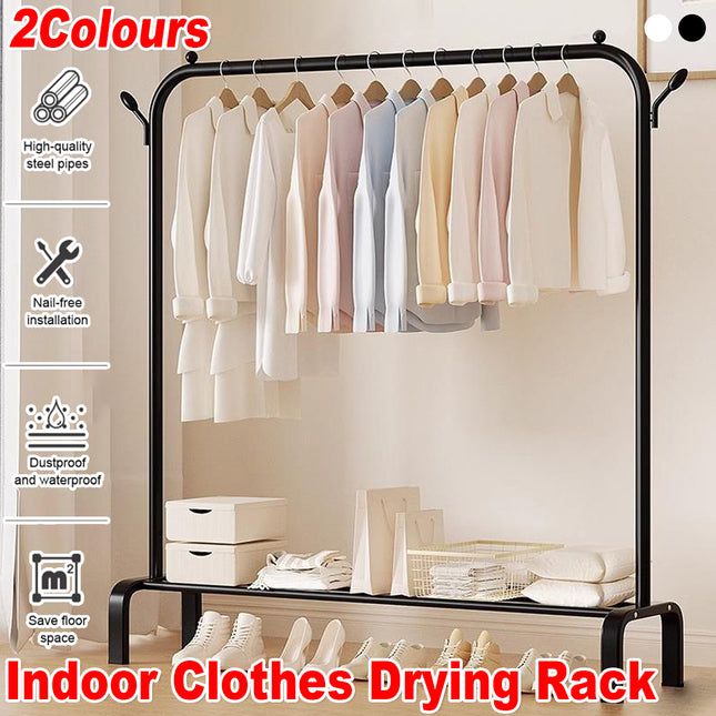 Indoor Clothes Drying Rack Space Saving for Laundry Bedroom Bathroom Home Use