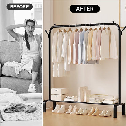 Indoor Clothes Drying Rack Space Saving for Laundry Bedroom Bathroom Home Use