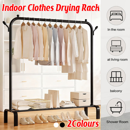Indoor Clothes Drying Rack Space Saving for Laundry Bedroom Bathroom Home Use