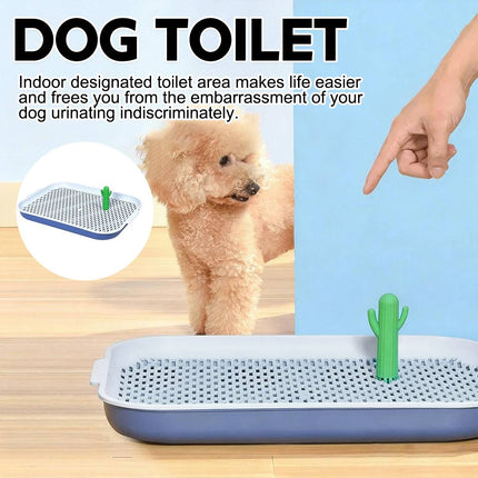 Large Dog Potty Tray With High Sides Small Medium Puppy Pee Pad Holder Toilet