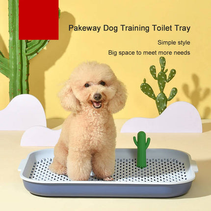 Large Dog Potty Tray With High Sides Small Medium Puppy Pee Pad Holder Toilet
