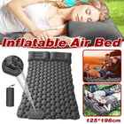 Double Camping Sleeping Pad Self Inflating Thick Air Bed Mattress Outdoor Hiking