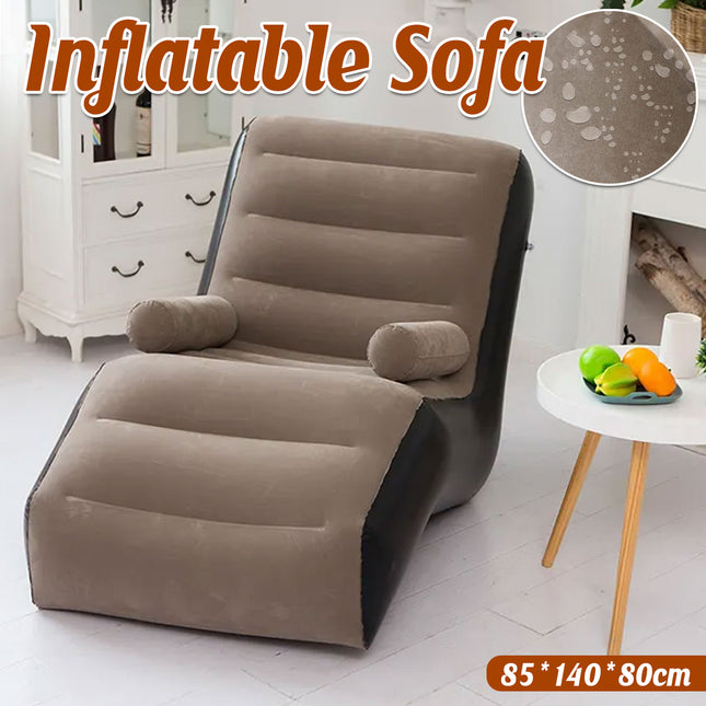 Inflatable Lazy Sofa Portable Outdoor Air Chair Sleeping Bed Lounger for Camping