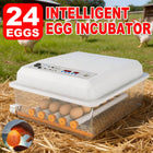 24 Egg Incubator Auto Turning Digital Temp Humidity Control for Chicken Duck