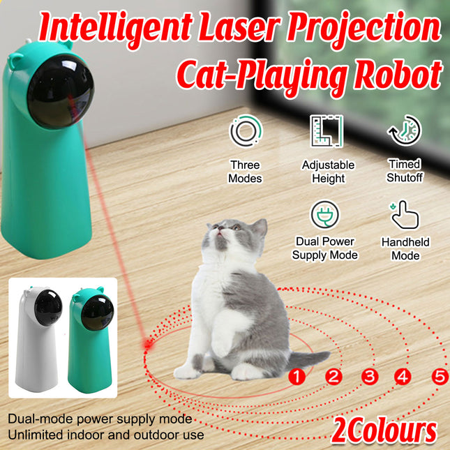 Automatic Laser Cat Toy Interactive Laser Light Cat Entertainment Toy Indoor