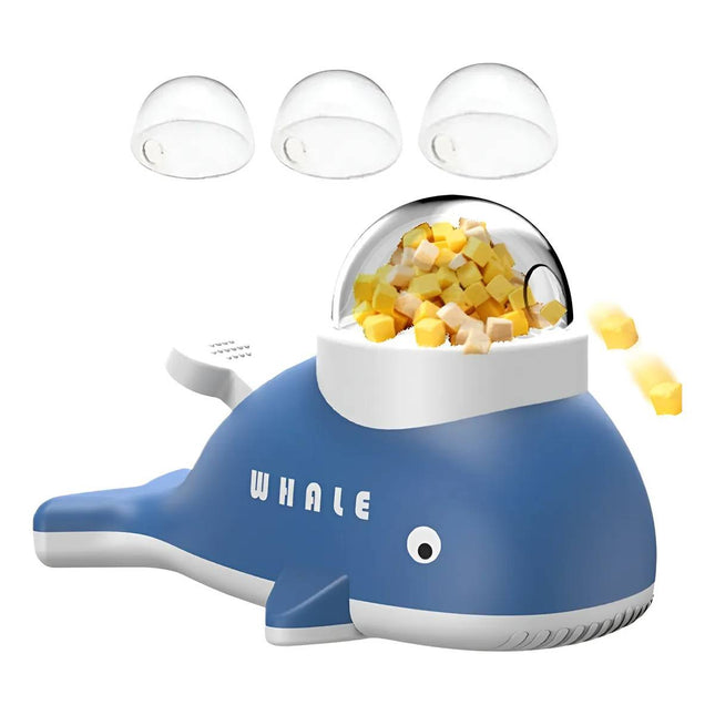 Whale Shaped Treat Feeder Slow Feeder For Cat Dog Interactive Self Play Pet Toy