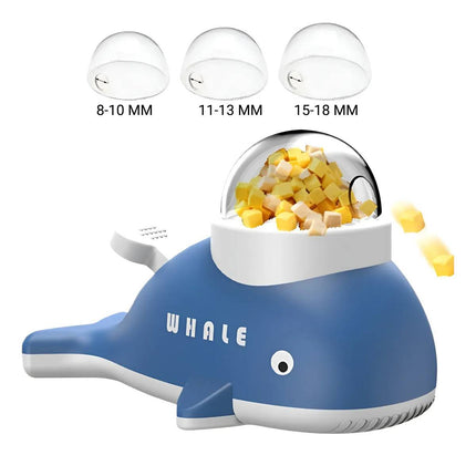 Whale Shaped Treat Feeder Slow Feeder For Cat Dog Interactive Self Play Pet Toy
