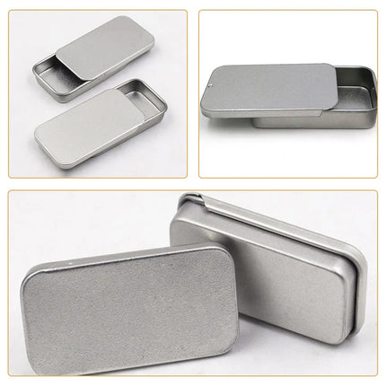 200Pcs Small Items Push Pull Storage Tin for Travel Fragrance Container Gift