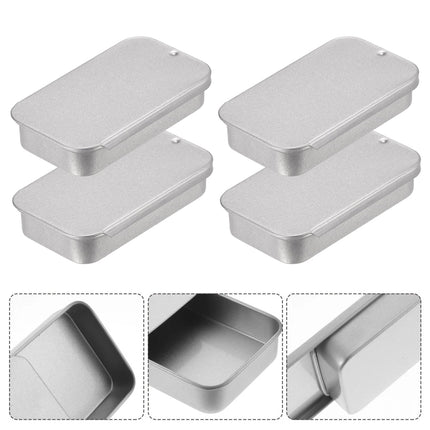 200Pcs Small Items Push Pull Storage Tin for Travel Fragrance Container Gift
