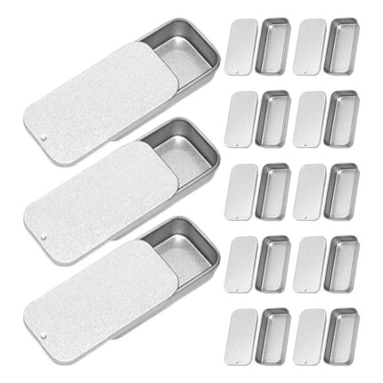 200Pcs Small Items Push Pull Storage Tin for Travel Fragrance Container Gift