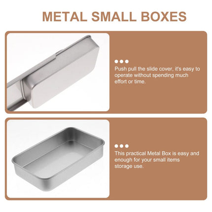 200Pcs Small Items Push Pull Storage Tin for Travel Fragrance Container Gift