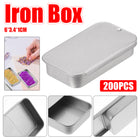 200Pcs Small Items Push Pull Storage Tin for Travel Fragrance Container Gift