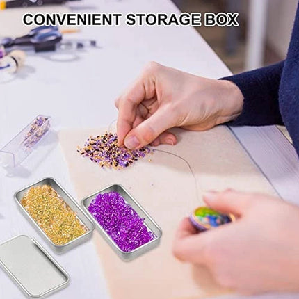 200Pcs Small Items Push Pull Storage Tin for Travel Fragrance Container Gift