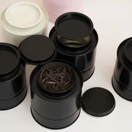 30PCS Round Tin Storage Containers with Lids Stackable Metal Packaging Tins