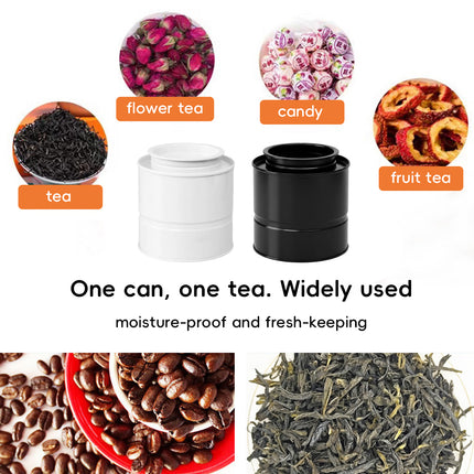 30PCS Round Tin Storage Containers with Lids Stackable Metal Packaging Tins