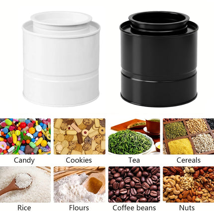 30PCS Round Tin Storage Containers with Lids Stackable Metal Packaging Tins