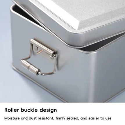 50 Pack Rectangular Metal Storage Tin Boxes with Buckle Lid for Gifts Crafts Storage