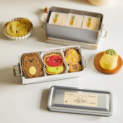 50 Pack Rectangular Metal Storage Tin Boxes with Buckle Lid for Gifts Crafts Storage