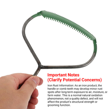 3PCS Iron Cattle Brush Comb Durable for Cattle Horses Sheep Grooming Hair Care