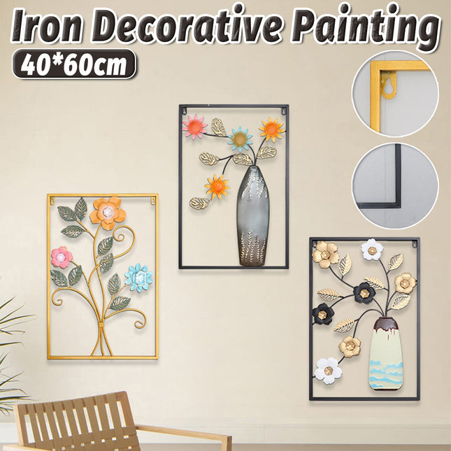 Iron Decoration Painting for Living Room Bedroom Office Housewarming Gift