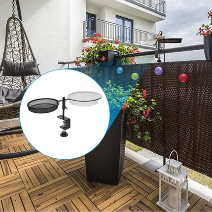 Carbon Steel Bird Feeder Weatherproof Outdoor Garden Yard Bird Feeding Accessory